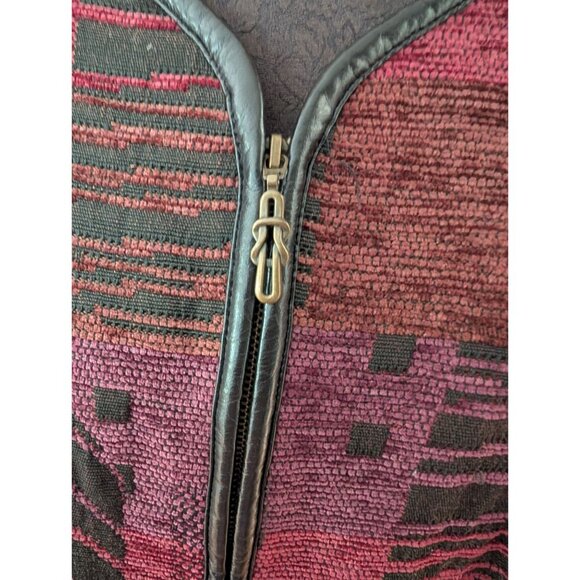 Christopher & Banks Womens Jacket Size XL Multicolor Patchwork Zipper Closure - Picture 2 of 9